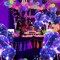 Balloons 10 Pack LED Glow in the Dark Balloons with Sticks + Air Pump for Party, Wedding, Decoration
